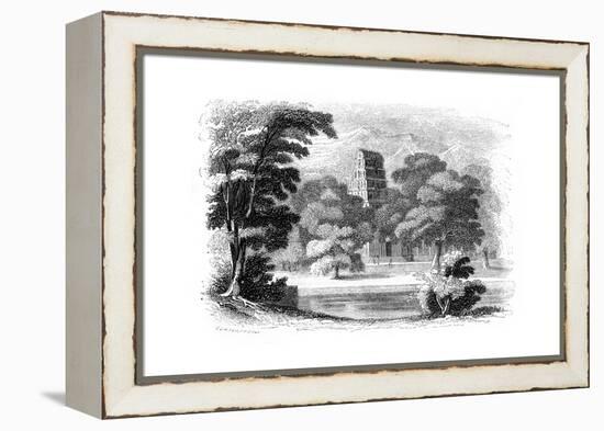 Indian Landscape and Temple, 1847-Robinson-Framed Premier Image Canvas