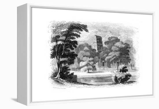 Indian Landscape and Temple, 1847-Robinson-Framed Premier Image Canvas