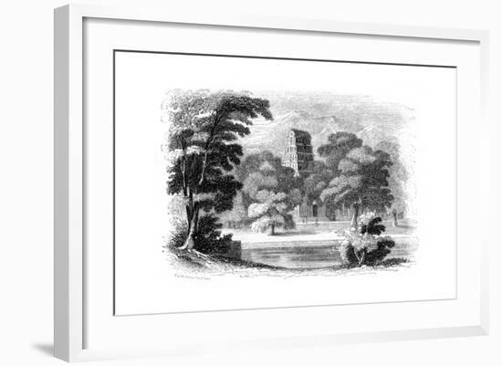 Indian Landscape and Temple, 1847-Robinson-Framed Giclee Print