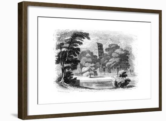 Indian Landscape and Temple, 1847-Robinson-Framed Giclee Print