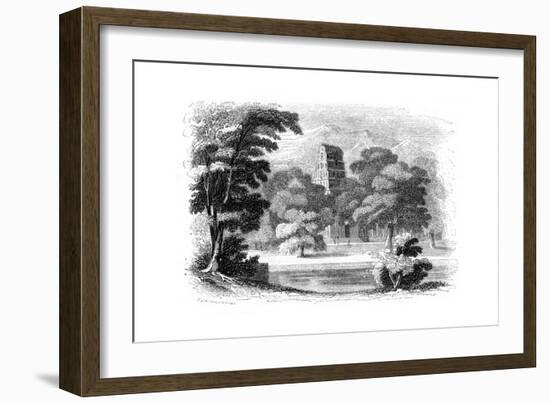 Indian Landscape and Temple, 1847-Robinson-Framed Giclee Print