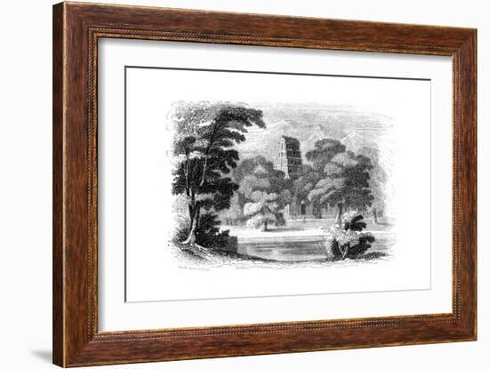 Indian Landscape and Temple, 1847-Robinson-Framed Giclee Print