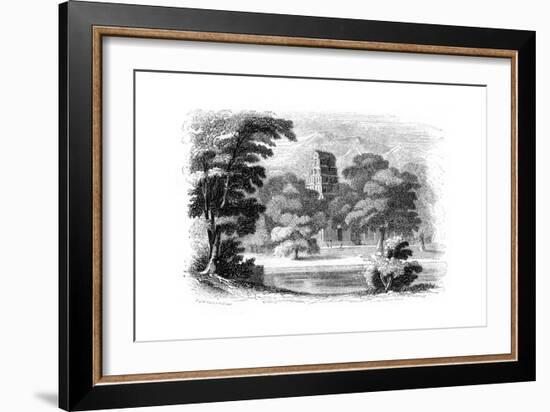 Indian Landscape and Temple, 1847-Robinson-Framed Giclee Print