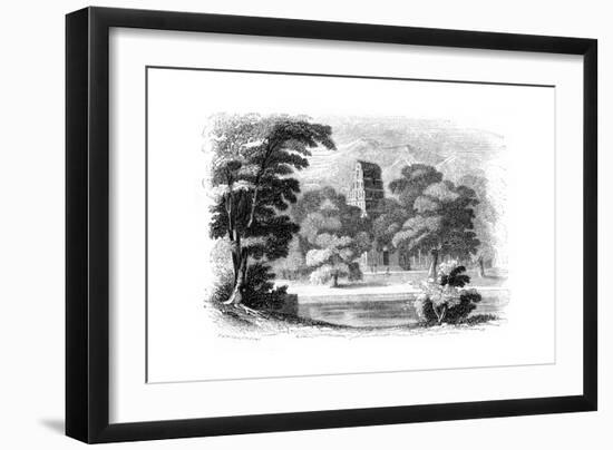 Indian Landscape and Temple, 1847-Robinson-Framed Giclee Print