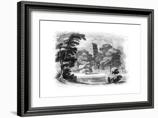 Indian Landscape and Temple, 1847-Robinson-Framed Giclee Print