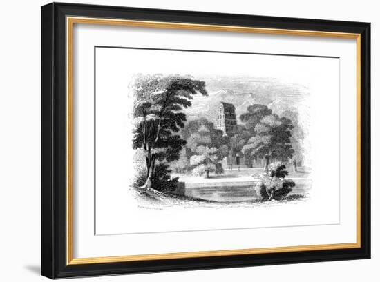 Indian Landscape and Temple, 1847-Robinson-Framed Giclee Print