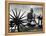 Indian Leader Mohandas Gandhi Reading as He Sits Cross Legged on Floor-Margaret Bourke-White-Framed Premier Image Canvas