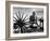 Indian Leader Mohandas Gandhi Reading as He Sits Cross Legged on Floor-Margaret Bourke-White-Framed Premium Photographic Print