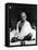 Indian Leader Mohandas Gandhi Sitting Cross Legged at Prayer Meeting-null-Framed Premier Image Canvas