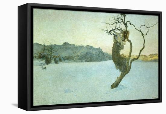 Indian legend.-Giovanni Segantini-Framed Premier Image Canvas