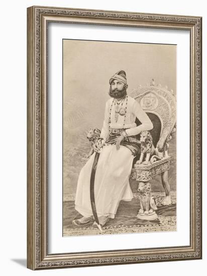 Indian Maharajah-null-Framed Art Print