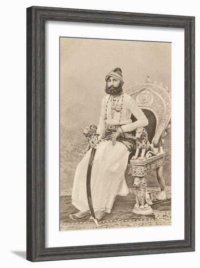 Indian Maharajah-null-Framed Art Print