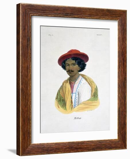 Indian Man, 19th Century-Marlet et Cie-Framed Giclee Print