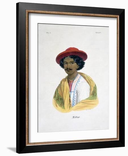 Indian Man, 19th Century-Marlet et Cie-Framed Giclee Print