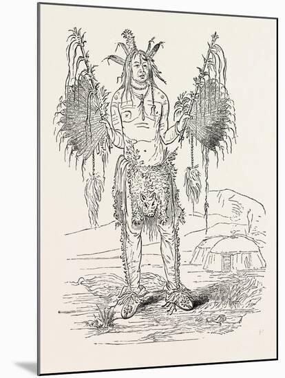 Indian Medicine Man, USA, 1870s-null-Mounted Giclee Print