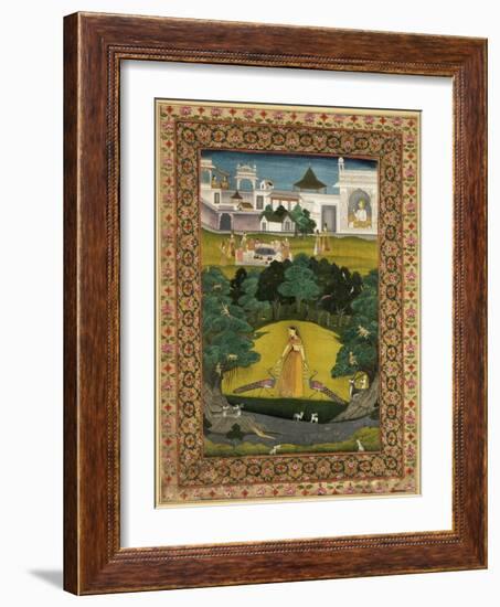 Indian Miniature of the Malawa School, c.1680, India-null-Framed Giclee Print