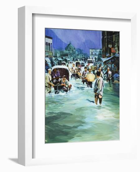 Indian Monsoon-Gerry Wood-Framed Giclee Print