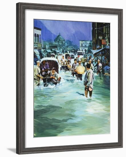 Indian Monsoon-Gerry Wood-Framed Giclee Print