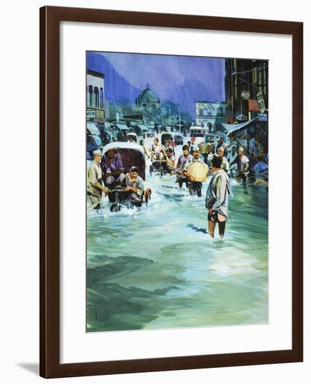 Indian Monsoon-Gerry Wood-Framed Giclee Print