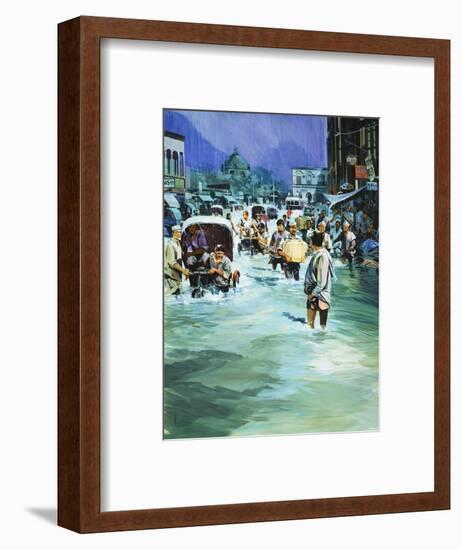 Indian Monsoon-Gerry Wood-Framed Premium Giclee Print