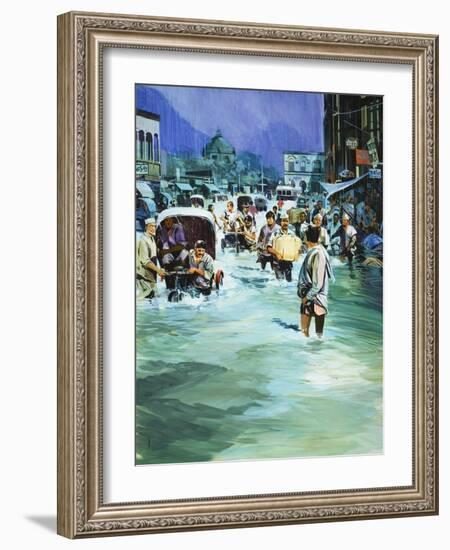 Indian Monsoon-Gerry Wood-Framed Giclee Print