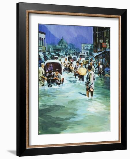 Indian Monsoon-Gerry Wood-Framed Giclee Print