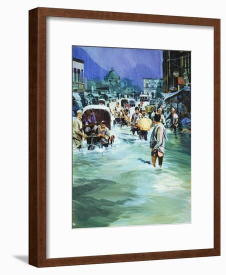 Indian Monsoon-Gerry Wood-Framed Giclee Print