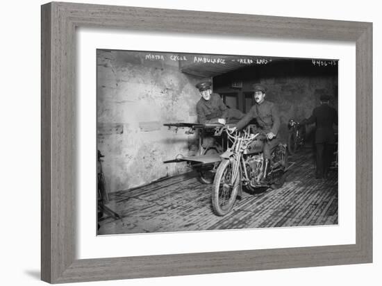 Indian Motor Cycle Ambulance-null-Framed Giclee Print