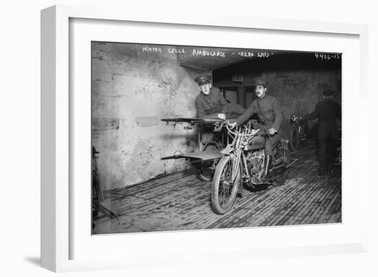 Indian Motor Cycle Ambulance-null-Framed Giclee Print