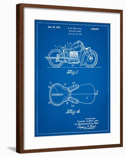 Indian Motorcycle Saddle Patent-Cole Borders-Framed Art Print