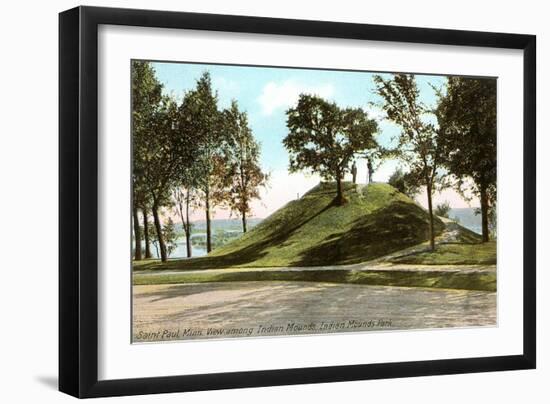 Indian Mounds, St. Paul, Minnesota-null-Framed Art Print