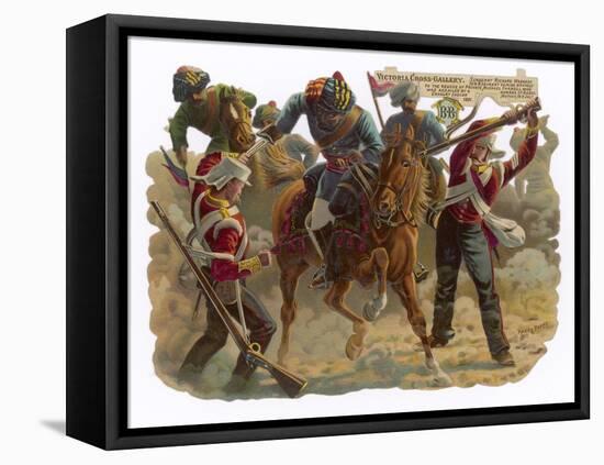 Indian Mutiny 1857-Harry Payne-Framed Stretched Canvas