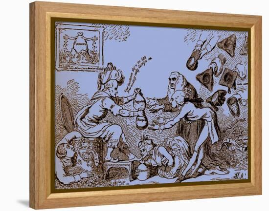 Indian Nabob's Wealth - caricature by Gillray-James Gillray-Framed Premier Image Canvas