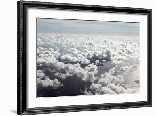 Indian Ocean, Aerial Shot, Approach on the Seychelles-Catharina Lux-Framed Photographic Print