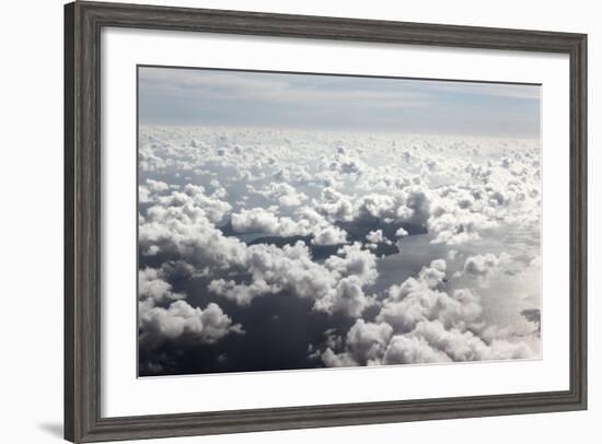 Indian Ocean, Aerial Shot, Approach on the Seychelles-Catharina Lux-Framed Photographic Print