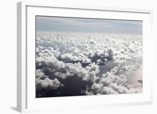 Indian Ocean, Aerial Shot, Approach on the Seychelles-Catharina Lux-Framed Photographic Print