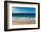 Indian Ocean surf surging onto a sandy tropical beach. Anse Macquereau Beach, Seychelles.-Sergio Pitamitz-Framed Photographic Print