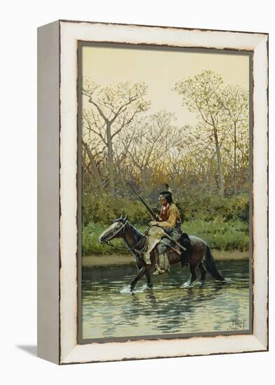 Indian on Horseback, 1905-Henry F. Farny-Framed Premier Image Canvas