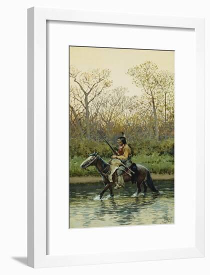 Indian on Horseback, 1905-Henry F. Farny-Framed Giclee Print