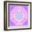 Indian Ornament, Mandala in Pink-art_of_sun-Framed Art Print