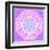 Indian Ornament, Mandala in Pink-art_of_sun-Framed Art Print