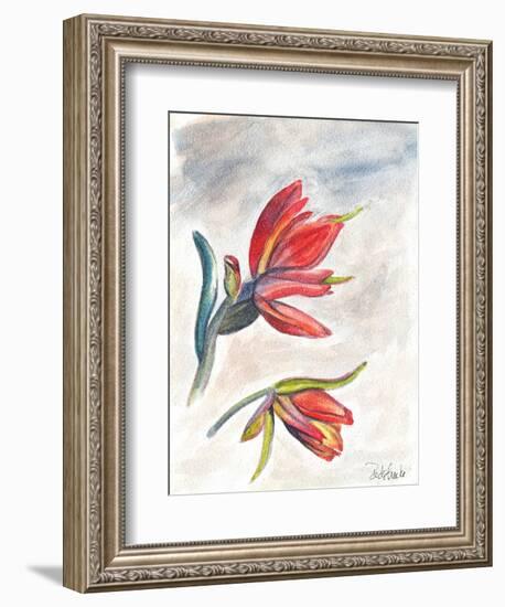 Indian Paint Brush-Jennifer Redstreake Geary-Framed Art Print