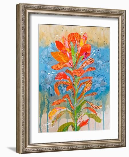 Indian Paintbrush Collage I-Elizabeth St. Hilaire-Framed Art Print