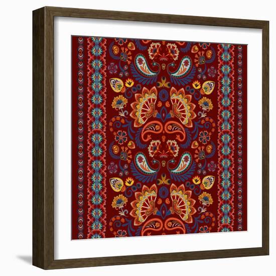 Indian Paisley Pattern-Andriy Lipkan-Framed Art Print