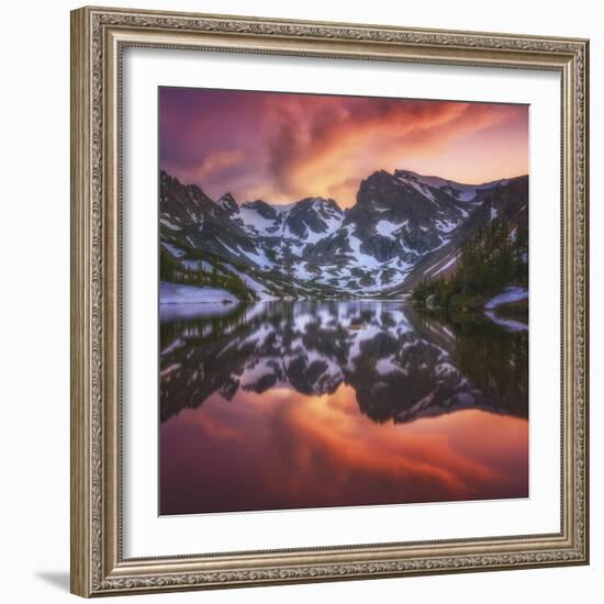 Indian Peaks Reflection-Darren White Photography-Framed Photographic Print