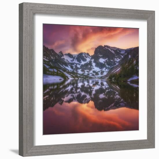 Indian Peaks Reflection-Darren White Photography-Framed Photographic Print