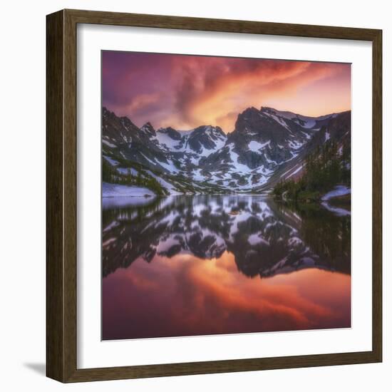 Indian Peaks Reflection-Darren White Photography-Framed Photographic Print