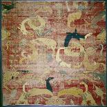 Portion of a Carpet with Fantastic Animals on Red Ground, Mughal, C.1580/85 (Cotton and Wool Pile)-Indian-Giclee Print