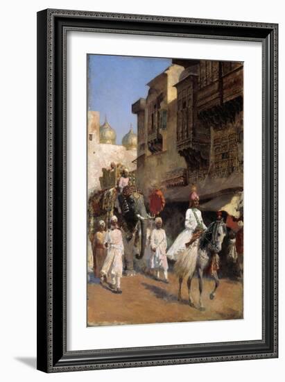 Indian prince and ceremony, circa 1895-Edwin Lord Weeks-Framed Giclee Print