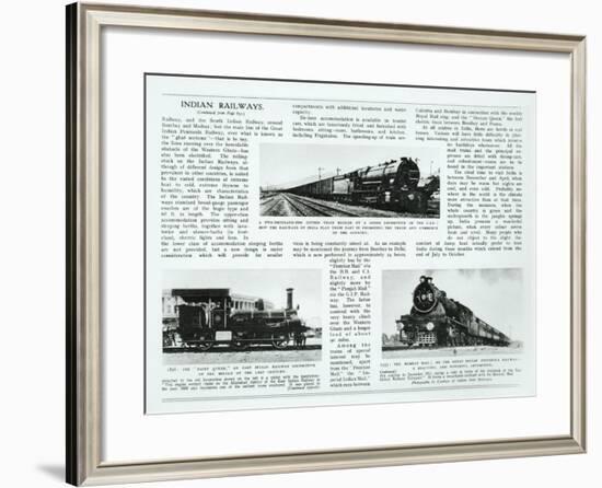 Indian Railways, 1935-null-Framed Giclee Print